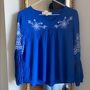 Blue Loft Blouse